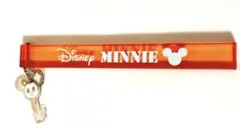 ❤️ディズニーヴィンテージ　ホテルキー風 特大キーホルダー ミニー　オレンジ