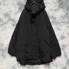 RMAFナイスクラップ 中綿フード付きルーズジャケットフリー　ボリュームスリープ