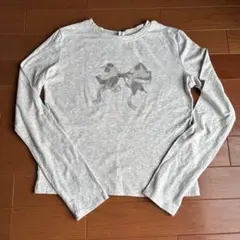 SHEINリボン柄トップス　長袖のサムネイル