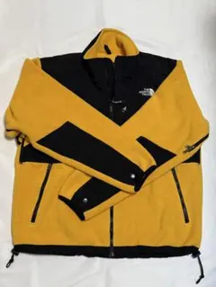 【古着】THE NORTH FACE フリースジャケット イエロー/ブラック