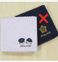 刺繍 今治タオル 警察 グッズ キャラクター ハンカチ