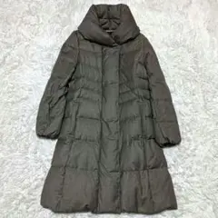 23区　ロングダウンコート　ショールカラー　女優襟　44/3L　大きいサイズ