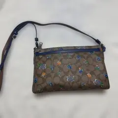 Coach フローラルプリント ショルダーバッグ