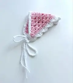 ぬい服 ぬい活 ぬいぐるみ服 バブーシュカピンク 帽子のサムネイル