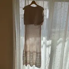 LAGUNAMOON レイヤード風ニットワンピース　新品タグ付き インナー付