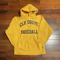 80s トリコタグ　L からし　3段　Reverse Weave パーカー