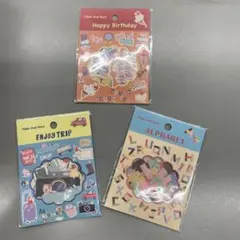 フレークシールセット 3種類 デザイン