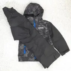 美品△OUTDOOR スキーウェア 子供服 迷彩柄 130cm 上下セット