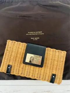 ケイトスペード 2way カゴバッグ ショルダーバッグ クラッチバッグ