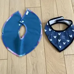 スタイ　よだれかけ　MARLMARL ミッキー　青　ベビー