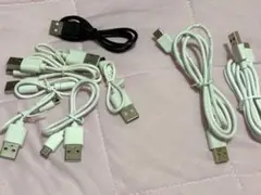 USB充電ケーブルtypeB typeC セット まとめ売り