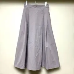 ロングフレアスカート パープルのサムネイル