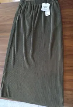 グローバルワークセルフカットプリーツナロースカートショート丈