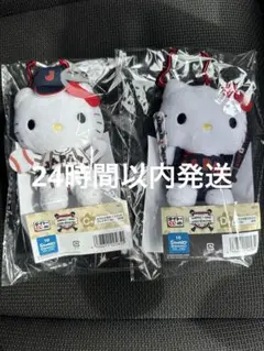 タイトーくじ サンリオ×侍ジャパン C賞 D賞 カラビナ付きマスコット　キティ