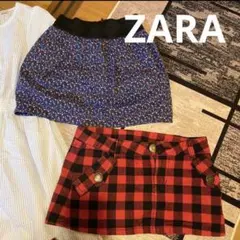 レディース　ミニスカート　2点　ザラ　Sサイズ