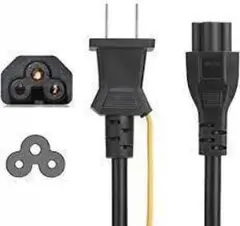 AC100v電源ケーブル　2P- 3ピンミッキータイプ　1本