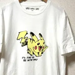 ユニクロ×ポケモン×Jamesjarvisコラボ Tシャツ Ｌ　ピカチュウ UT