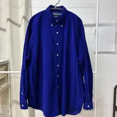 Ralph Lauren コーデュロイ ボタンダウンシャツ XL ブルー