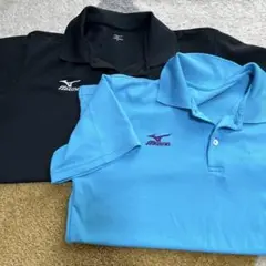 Mizuno ポロシャツ 黒 青 セット