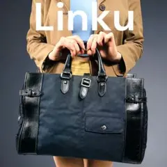 Linku リンク　輪怐　ネイビー ブラック ビジネスバッグ