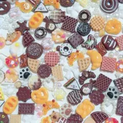 ネイルパーツ　デコパーツ　50個以上 チョコレート　パンケーキ　クッキー