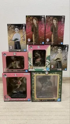 一番くじ鬼滅の刃フィギュア BCDE賞と鬼滅の刃フィギュア　8点セット