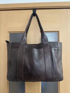 aniary アニアリ レザートートバッグ ダークブラウン A4サイズ収納可能