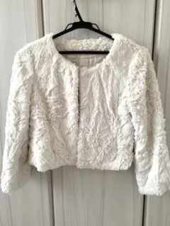 ファーコート　ボレロ　フェイクファー　エコファー　ショート丈