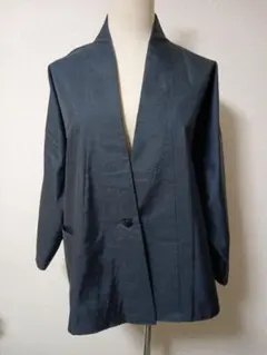 正絹男性大島紬　着物リメイクジャケット