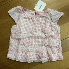 BeBe ドット柄 フリル付き トップス