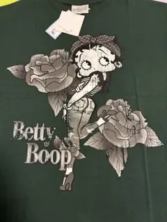 【新品】BETTY BOOP ベティちゃん 半袖Tシャツ グリーン 新品タグ付き