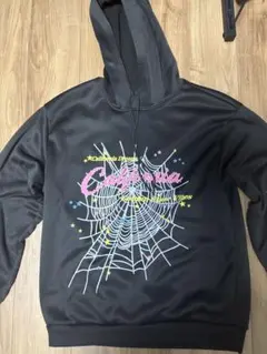 California プリント スウェットパーカー ブラック M