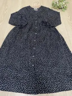 natural coutureドットワンピース