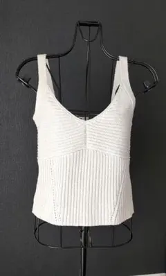 GU レディース　リブニットキャミソール　Lサイズ