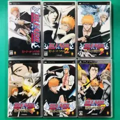 PSP ブリーチ BLEACH ヒートザソウル 1 2 3 4 5 7 全7点