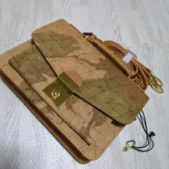 ORBE VOYAGE ハンドバック　地図柄　ショルダーバッグ　2way　美品