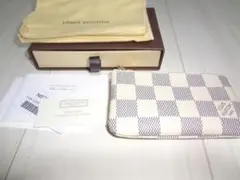 ルイヴィトン　コインケース　ダミエ・アズール　ポシェット・クレ　小銭