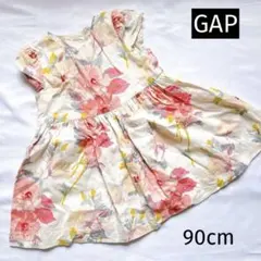 花柄コットンワンピース 18-24ヶ月