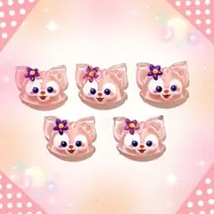 リーナベル　ネイルパーツ　キャラクター　★　デコパーツ　5P　フェイス