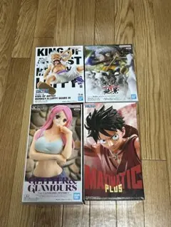 ワンピース フィギュア まとめ売りルフィ3種 ジュエリー・ボニー 4体セット