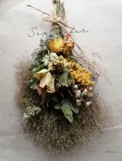 ⑧ ナチュラルスワッグ ドライフラワー FLOWER ミニブーケのおまけ付き