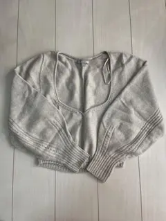 UNIQLO マメクロゴウチ3Dボリュームスリーブセーター　ベージュM