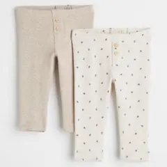 H&M リブレギンス 2本セット