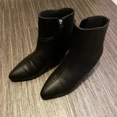 ショートブーツ レディース 24 ブラック