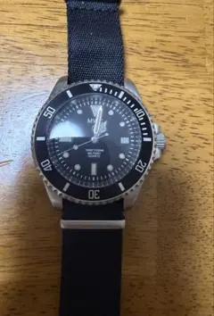 本日最終値下げ】MWC 自動巻きダイバーズウォッチ ブラックストライプ