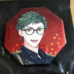 トレイ　ツイステ　ホログラム缶バッジ　ブレイジングジュエル