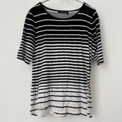 APT.9 ボーダー半袖Tシャツ【M】アメリカインポート 大人カジュアル