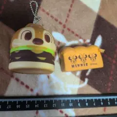 チップ＆デール ハンバーガー ミニー パン スクイーズ 2点セット
