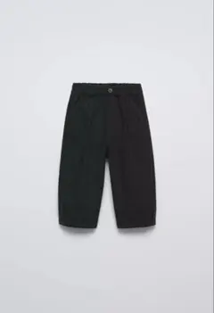 ZARA ソフトダーツ入りパンツ カーボングレー　92cm