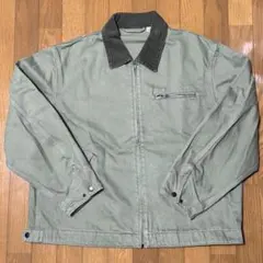 GU ウォッシュドコットンワークジャケット　XL カーキ
